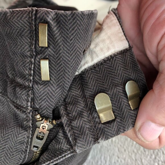 Eddie Bauer Womens Blakely Bootcut Pants Size 4 Herringbone Brown Classic Casual - Picture 14 of 16